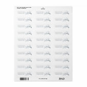 Witte Kersenbloesem Bruiloft Etiket (Full Sheet)