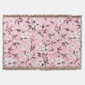 Witte kersenbloesem deken (Voorkant)