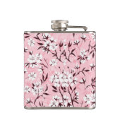 Witte kersenbloesem heupfles (Achterkant)