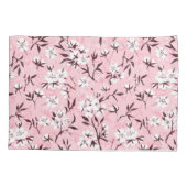 Witte kersenbloesem kussensloop (Achterkant)