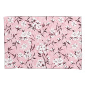 Witte kersenbloesem kussensloop (Voorkant)