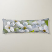 Witte Kersenbloesem Lichaamskussen (Achterkant)