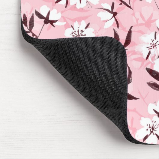 Witte kersenbloesem muismat (Hoek)