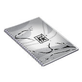 Witte kersenbloesem notitieboek (Rechterzijde)