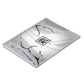 Witte kersenbloesem notitieboek (Linkerzijde)
