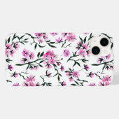 Witte kersenbloesem op wit Case-Mate iPhone case (Achterkant (horizontaal))
