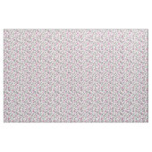 Witte kersenbloesem op wit stof (Yard (91,4 cm))