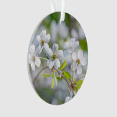 Witte Kersenbloesem Ornament (voorkant)