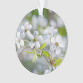 Witte Kersenbloesem Ornament (voorkant)