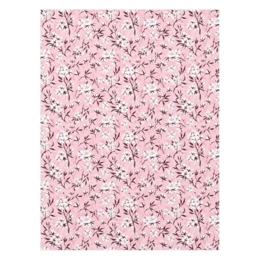 Witte kersenbloesem tafelkleed (Voorkant)