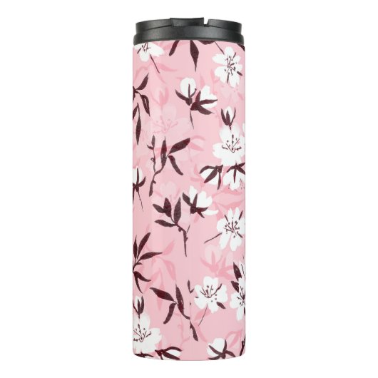 Witte kersenbloesem thermosbeker (Achterkant)