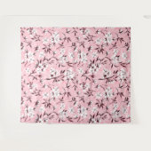 Witte kersenbloesem wandkleed (Voorkant (horizontaal))