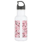 Witte kersenbloesem waterfles (Achterkant)