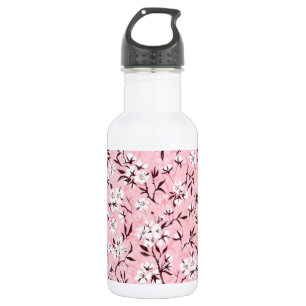 Witte kersenbloesem waterfles 