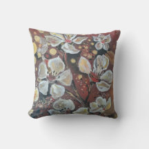 Witte kersenbloesems op bokeh achtergrond