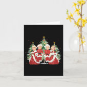 Witte Kerst 1954 Xmas Song Vakantie Pyjama Re Kaart (Gele Bloem)