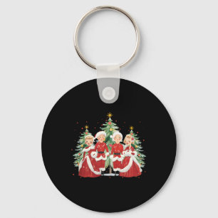 Witte Kerst 1954 Xmas Song Vakantie Pyjama Re Sleutelhanger