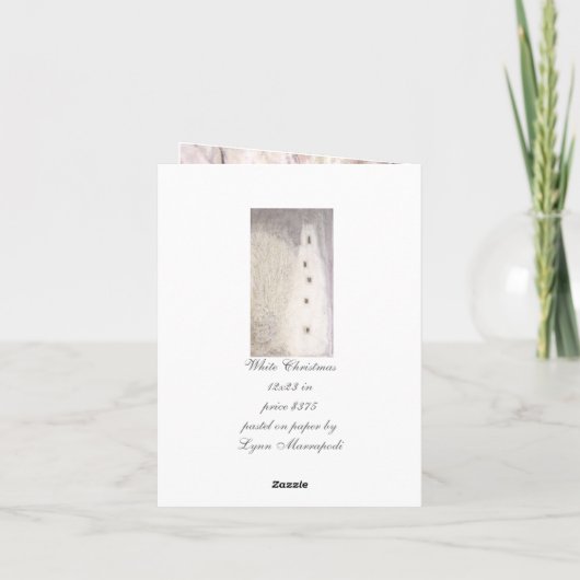 WITTE KERST #2 FEESTDAGEN KAART (Achterkant)