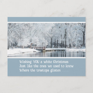 WITTE KERST,  BRIEFKAART