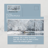 WITTE KERST,  BRIEFKAART (Voorkant / Achterkant)