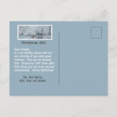 WITTE KERST,  BRIEFKAART (Achterkant)