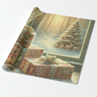 witte kerst cadeaupapier