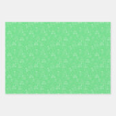 Witte kerst contouren op groen inpakpapier vel (Voorkant 3)