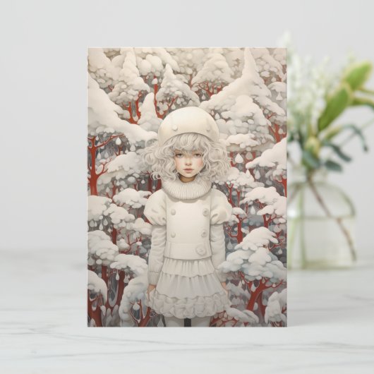 Witte kerst dromen (Staand voorkant)