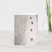 WITTE KERST FEESTDAGEN KAART (Voorkant)