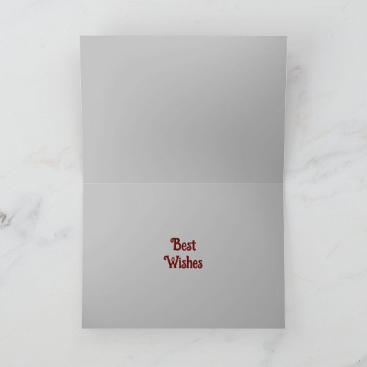 Witte kerst feestdagen kaart (Binnen)