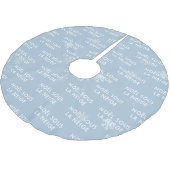 Witte kerst Franse Snowflake Tree Skirt Kerstboom Rok (Gekanteld)