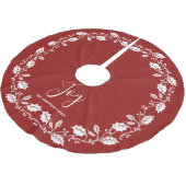 Witte Kerst Holly Joy Red Kerstboom Rok (Gekanteld)
