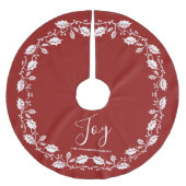 Witte Kerst Holly Joy Red Kerstboom Rok (Voorkant)