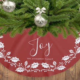 Witte Kerst Holly Joy Red Kerstboom Rok