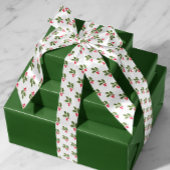 Witte Kerst Holly Springs Vakantie Satijnen Lint