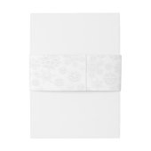 Witte Kerst Huwelijks Buikband Uitnodigingen Wikkel (Achterkant Voorbeeld)