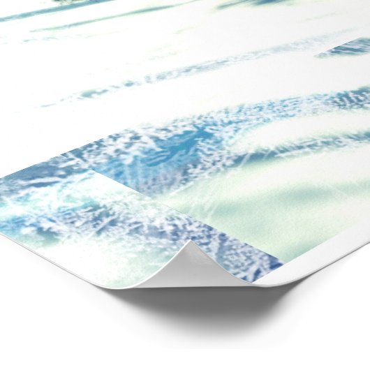 Witte kerst in het Wonderland Poster (Hoek)