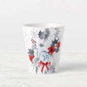 Witte kerst latte Mok (Voorkant)