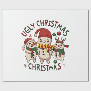 witte kerst ;LELIJKE KERST Cadeaupapier