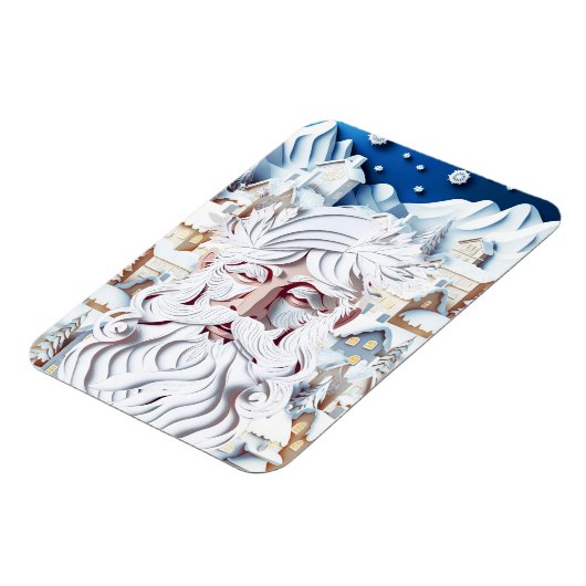 WITTE KERST MAGNEET (Linkerzijde)