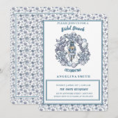 Witte Kerst Notenkraker Krans Bruids Brunch Kaart (Voorkant / Achterkant)