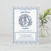 Witte Kerst Notenkraker Krans Bruids Brunch Kaart (Staand voorkant)