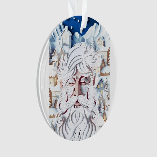 WITTE KERST ORNAMENT (voorkant)