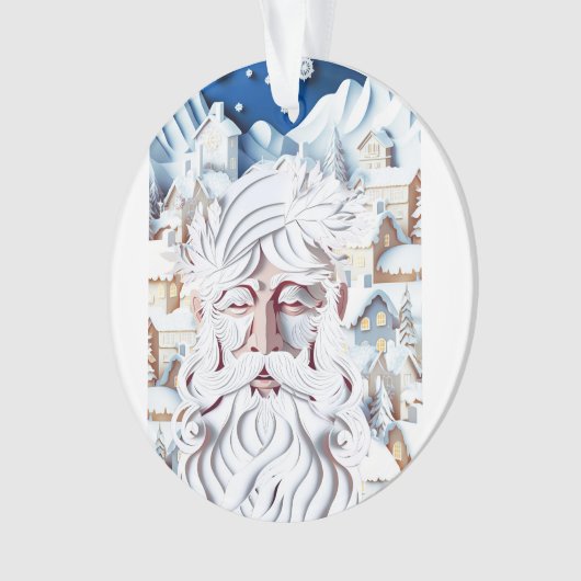 WITTE KERST ORNAMENT (voorkant)