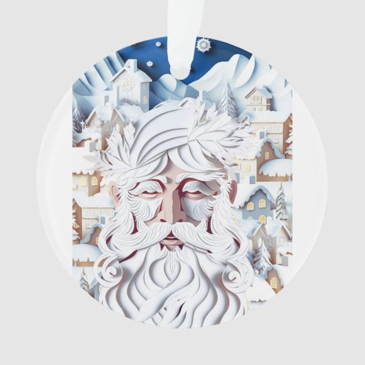 WITTE KERST ORNAMENT (voorkant)