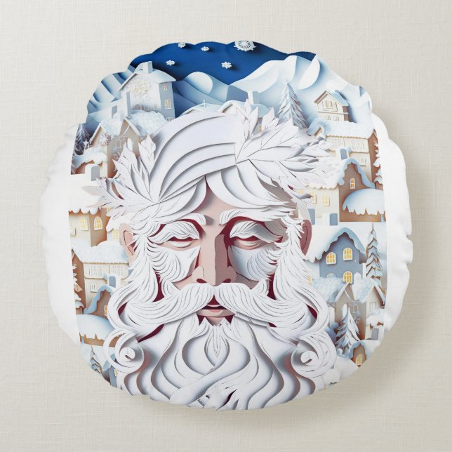 WITTE KERST ROND KUSSEN (Voorkant)