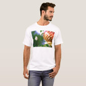 Witte Kerst Roos T-shirt (Voorkant volledig)
