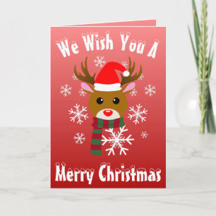 Witte Kerst Rudolph de Rood Neus Rendier Kaart