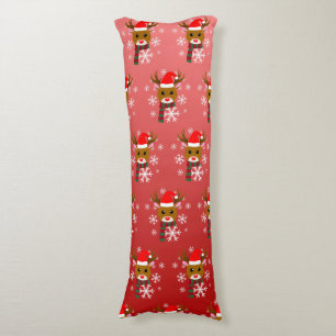 Witte Kerst Rudolph de Rood Neus Rendier Lichaamskussen