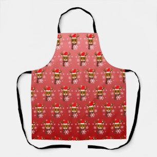 Witte Kerst Rudolph de Rood Neus Rendier Schort